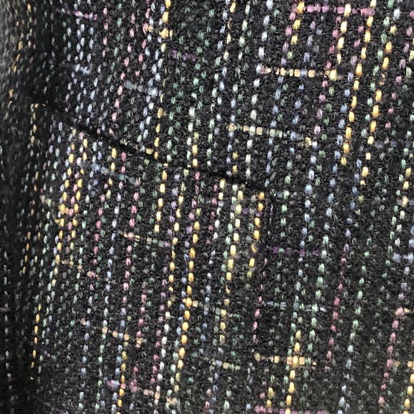 PRICE DROP Tweed Blazer with Tweed Flower Pin - Picture 6 of 12